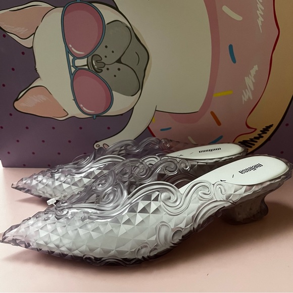 Melissa Court Shoe Y Project Clear Heels Size 7 - Picture 16 of 16